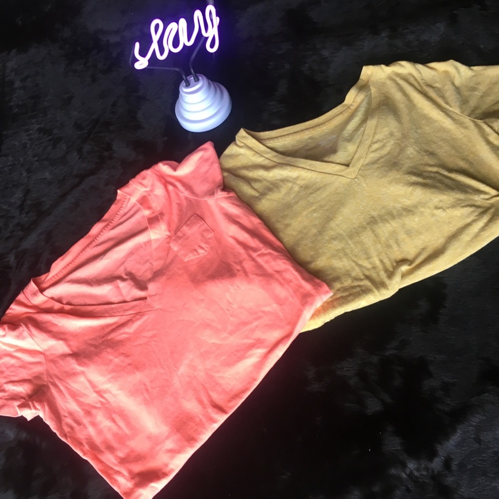Mossimo tee bundle! Yellow NEVER WORN.